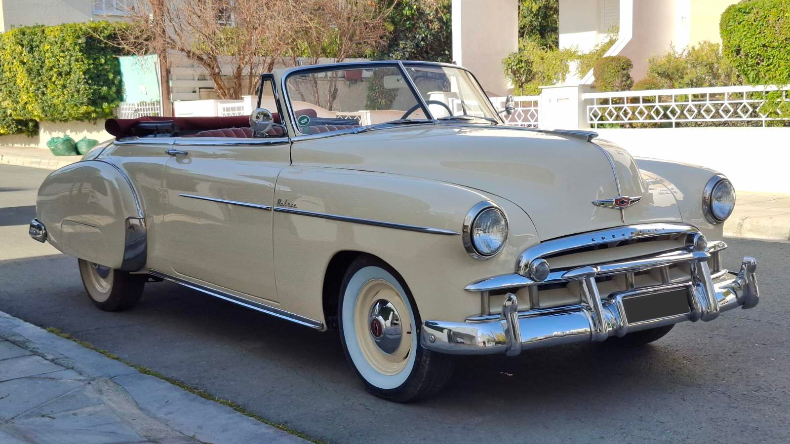 Chevrolet Styleline Deluxe Convertible 1949 vintage wedding car Cyprus